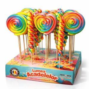 Acadele Mix Curcubeu SWEEBO, 35g x 40 buc/set - Img 6