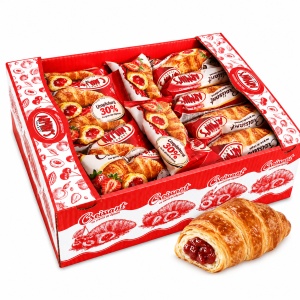 ARMIN'S Croissant cu Jeleu de Căpșuni 40g (30 Buc/Cutie) - Img 3