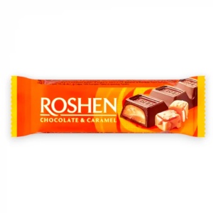 Batoane de ciocolată cu lapte și umplutură de caramel Roshen, 30 × 29 g - Img 3