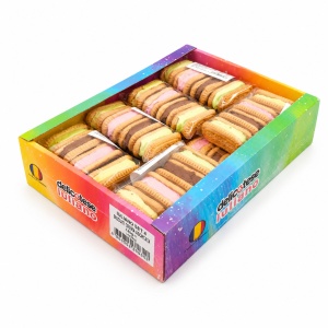 Biscuiți cu Cremă Asortată IULIANO,140G (12 Set/Cutie, 4 buc/set) - Img 2