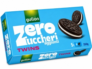 Biscuiți GULLON Sandwich Cacao cu Cremă de Vanilie Fără Zahăr 210G (10/bax) - Img 2