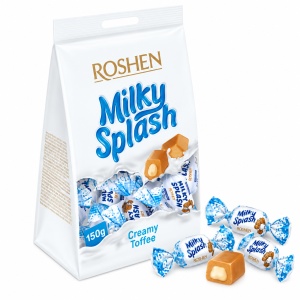 Caramele ROSHEN Milky Splash cu cremă de lapte, 150 g - Img 3