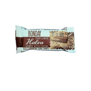 Halva BONDAY, floarea soarelui si cacao, 50 buc X 30 g - Img 2