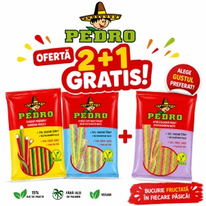 Jeleuri Gumate Multicolor PEDRO, 80 g – Oferta 2 + 1 GRATIS