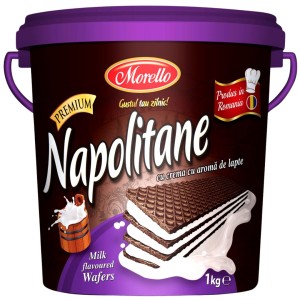 MORELLO Napolitane cu crema de lapte 1 kg - Img 1