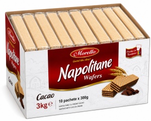 Napolitane MORELLO, crema de cacao, 3 kg (10 x 300g) - Img 4