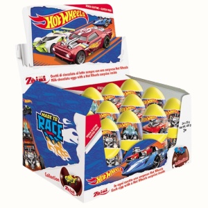 Ou Ciocolata, ZAINI, Hot Wheels, 24 X 20 g - Img 2