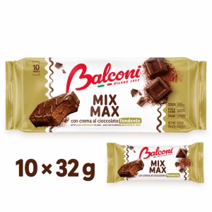 Prajituri glazurate, BALCONI, Mix Max Dark, 10 x 35 g