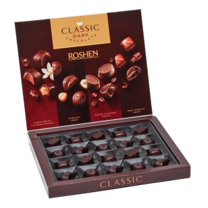 ROSHEN Assortment Classic Praline Asortate în Ciocolată Neagră 154 g - Img 2