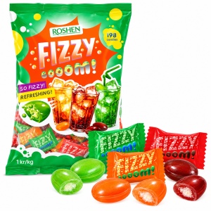 ROSHEN Dropsuri Fizzy Boom cu umplutură efervescentă 1 kg