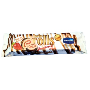 Ruladă cu cremă de căpșuni Dolce Vita 300g - Img 2