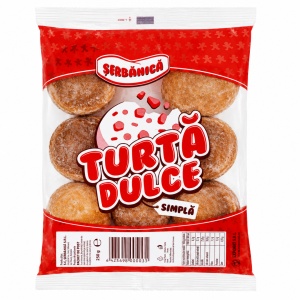Turtă Dulce Simplă Șerbănică 250g, Bax 20 Pungi x 250g