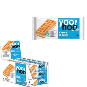 YOOHOO Gofre Sandwich cu Cremă de Lapte 50g (12 Buc/Cutie) - Img 3