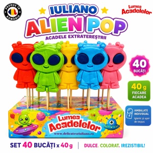 Acadele Alien Pop SWEEBO, 40 g X 40 buc/set - Img 6