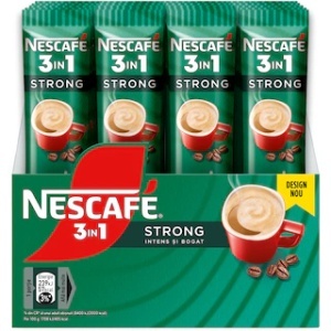 Cafea instant, Nescafe, 3 in 1, Strong, 24 plicuri X 14 g - Img 3