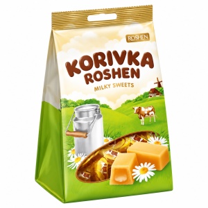 Caramele Roshen Korivka Sweet, cu umplutură de lapte și caramel, 205 g - Img 3