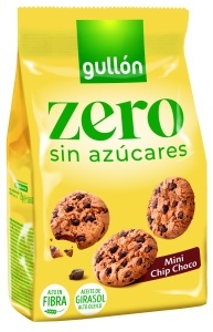 GULLON Mini Biscuiți cu Bucăți de Ciocolată FĂRĂ ZAHĂR 75G (12 Pachete/Bax) - Img 3