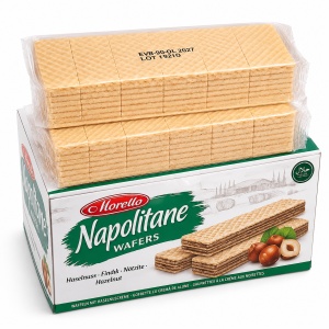 Napolitane MORELLO, crema de alune, 400 g (2 x 200g) - Img 2