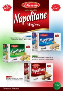 Napolitane MORELLO, crema de cacao, 3 kg (10 x 300g) - Img 3
