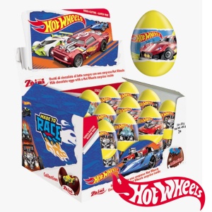 Ou Ciocolata, ZAINI, Hot Wheels, 24 X 20 g