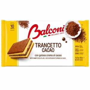 Prajituri BALCONI, Trancetto Cacao, 10 x 28 g - Img 2