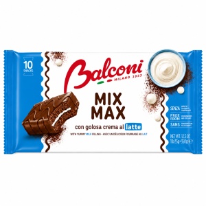 Prajituri glazurate, BALCONI, Mix Max Lapte, 10 x 35 g - Img 2