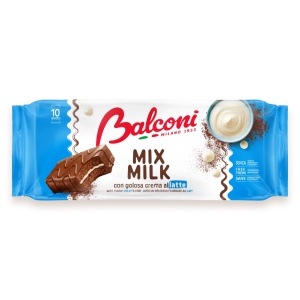 Prajituri glazurate, BALCONI, Mix Max Lapte, 10 x 35 g