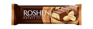 ROSHEN Batoane de ciocolată cu lapte și arahide, Milk Double Peanuts, Cutie 30 x 29 g - Img 3