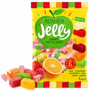 ROSHEN Jelly Mixed Fruit Jeleuri Asortate Fără Gelatină 1 kg - Img 3