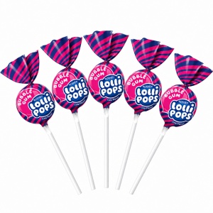 ROSHEN LolliPops Cola Gum – Acadele cu gust de cola și gumă 920 g, 48 buc