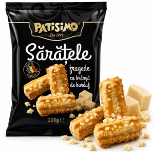 Sărățele Fragede PATISIMO cu Brânză de Burduf, 100g