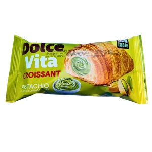 Set 40 buc x Croissant cu cremă de fistic Dolce Vita, 2kg (40 x 50g) - Import Macedonia