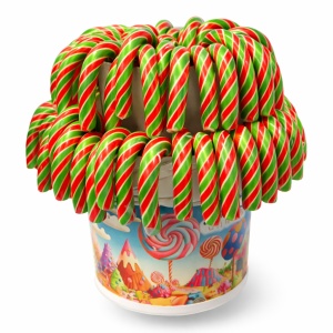 Acadele Bastonase Verde cu Rosu SWEEBO, 30g X 80 buc/set