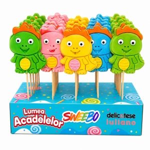 Acadele Dino Pop SWEEBO, 40 g, 40 buc/set