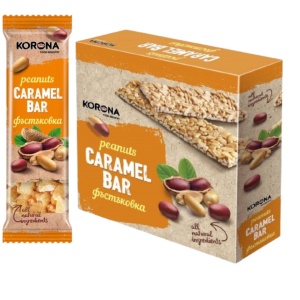 Batoane Caramel Bar Arahide, KORONA, 15 X 45 g - Img 2