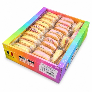 Biscuiti IULIANO, crema de capsiuni si fistic, 50 X 36g - Img 2