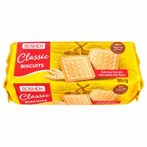 Biscuiți Roshen Classic cu aromă de lapte copt, 185 g