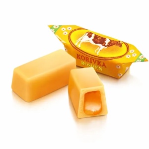 Caramele Roshen Korivka, cu umplutură de lapte și caramel, 1 kg - Img 3