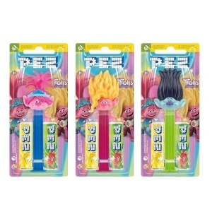 Dispenser PEZ Trolls cu 2 rezerve de bomboane, 17 g - Img 2