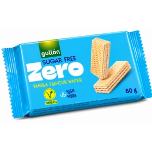 Napolitane Gullon cu cremă de vanilie FĂRĂ ZAHĂR 60 g (12/bax)