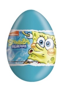 Ouă de ciocolată Zaini SpongeBob 20g – cutie 24 buc