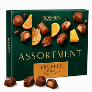 ROSHEN Assortment Truffle Praline Asortate în Ciocolată cu Lapte 148 g