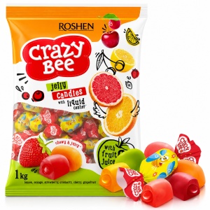 ROSHEN Crazy Bee Mix Jeleuri cu Umplutură și Arome de Fructe 1 kg - Img 6