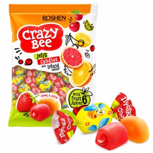 ROSHEN Crazy Bee Mix Jeleuri cu Umplutură și Arome de Fructe 1 kg