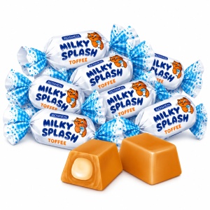 ROSHEN Milky Splash Caramele Moi cu Umplutură de Lapte 1 kg