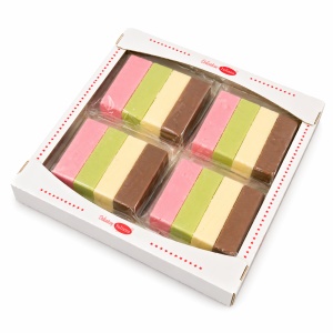 Set 4 Batoane Lapte Asortate 45g, IULIANO 180g – Cacao, Vanilie, Căpșuni, Fistic - Img 2