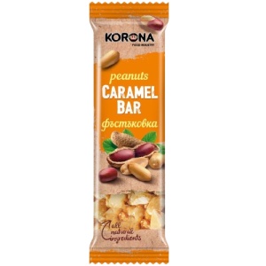 Batoane Caramel Bar Arahide, KORONA, 15 X 45 g
