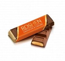 Batoane de ciocolată cu lapte și umplutură de caramel Roshen, 30 × 29 g - Img 4