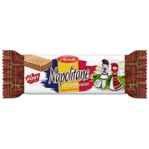 Bax Mixat Napolitane MORELLO DE POST 50 g – Cacao & Lămâie (24 buc/bax), model tradițional - Img 2