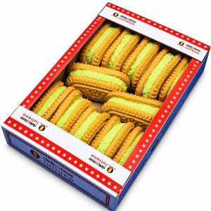 Biscuiti IULIANO, crema fistic, 380 g